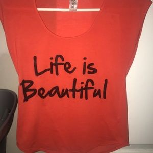 life is beautiful orange